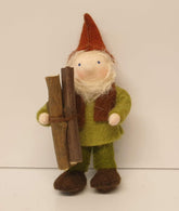 Taschenzwerg mit Holzstämmen (Großvater) Ambrosius